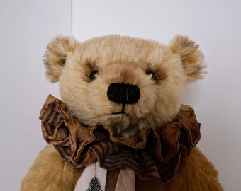 Golden Yellow Mohair Artist Teddy Bear