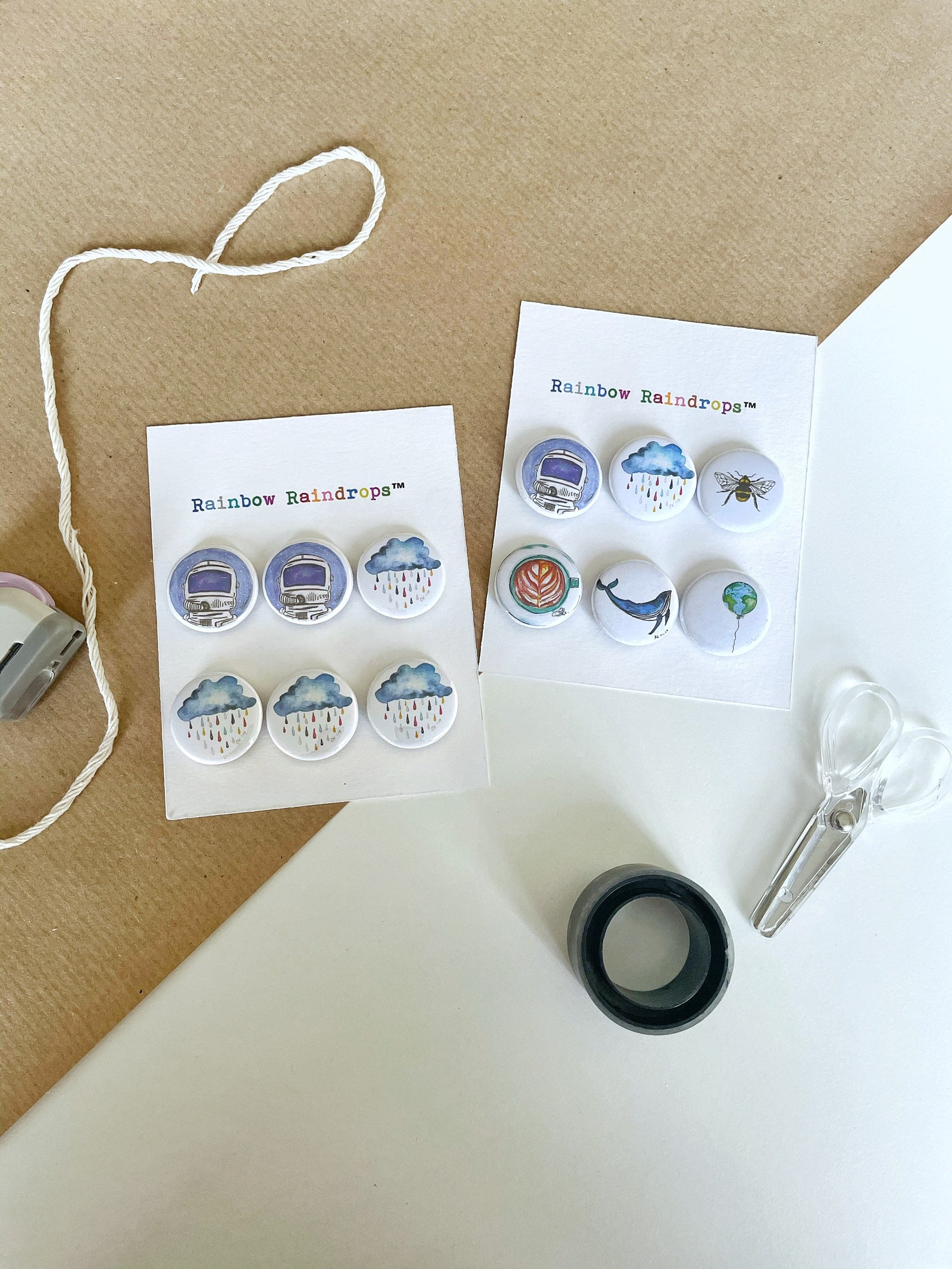 Set of 6 Badges Set of Pins and Badges 25mm Pin Badges Cute Etsy