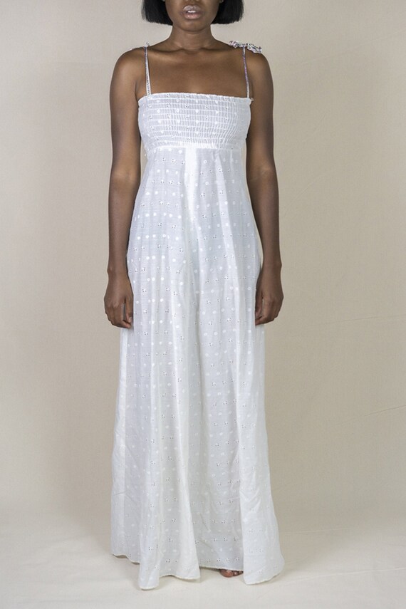 white maxi dress xs