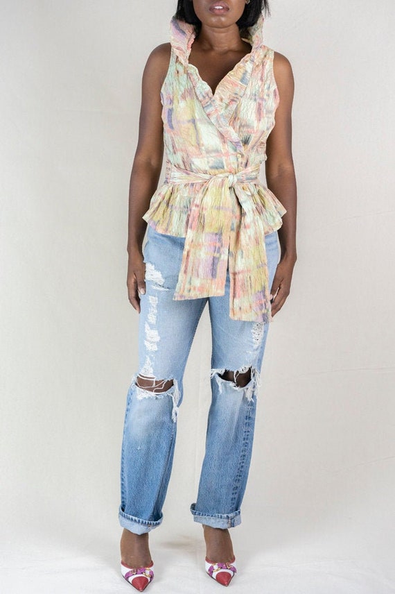 Javier Simmora Couture Ruffle Top