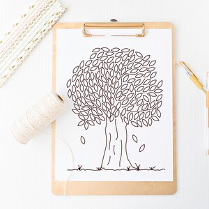 tree SVG line art