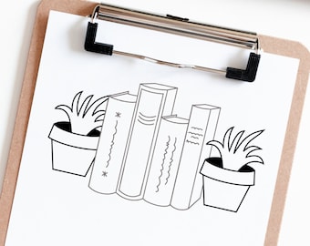 Book SVG-line vector art