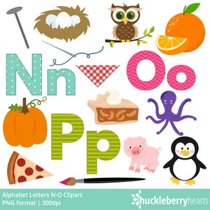 Alphabet Clipart, ABC Clipart, School Clipart, Alphabet Letters, Printable, Commercial Use