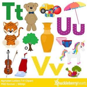 Alphabet Clipart, ABC Clipart, School Clipart, Alphabet Letters, Printable, Commercial Use