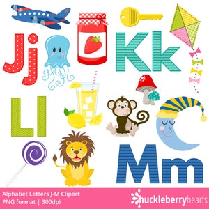 Alphabet Clipart, ABC Clipart, School Clipart, Alphabet Letters, Printable, Commercial Use