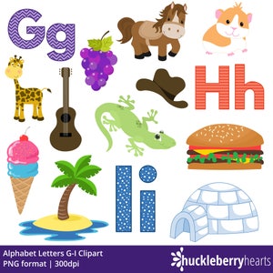 Alphabet Clipart, ABC Clipart, School Clipart, Alphabet Letters, Printable, Commercial Use