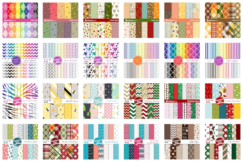 Digital Pattern Bundle Digital Patterns Seamless Pattern Etsy
