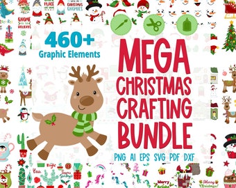 Mega Christmas Crafting Bundle, Christmas Clipart Bundle, Christmas SVG Bundle, Big SVG Bundle, #BN212