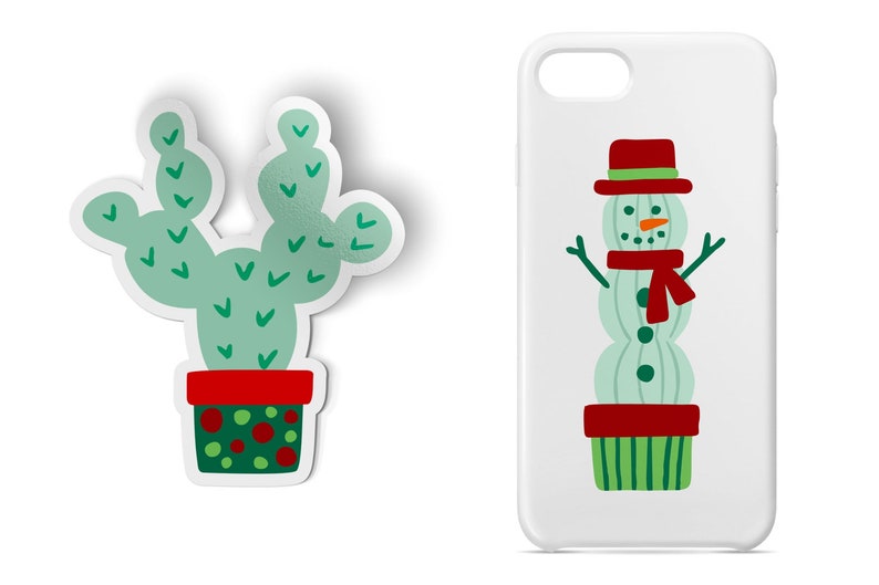 May include: A white phone case with a green and red snowman illustration. The snowman has a red hat, a red scarf, and a carrot nose.