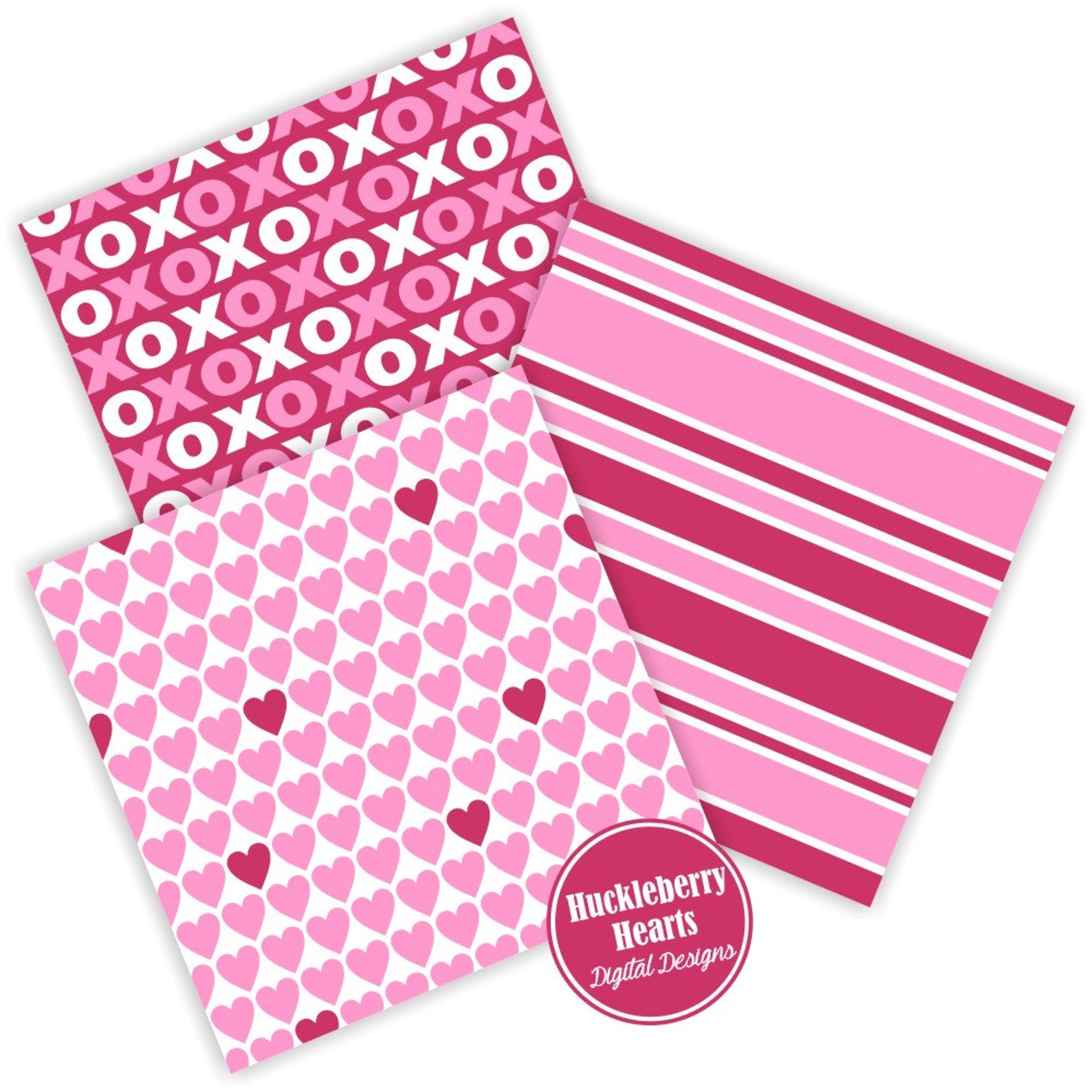 Valentine Paper, Valentine's Day Paper, Valentine Scrapbook Paper ...