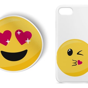 Emoji Clipart, Emoji SVG, Face Clipart, Printable, SVG, Commercial Use image 2