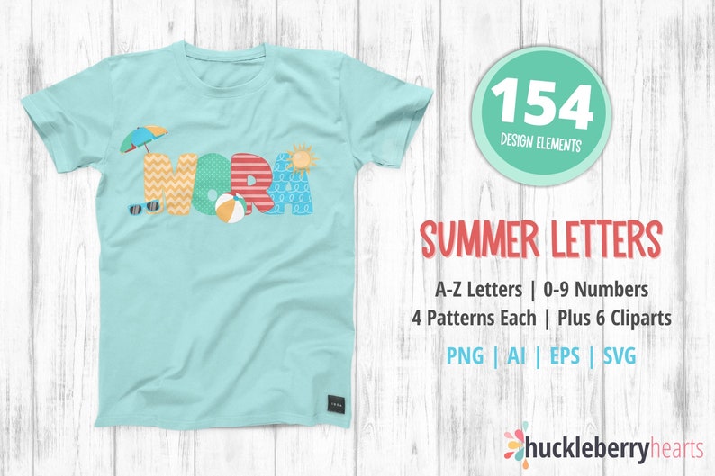 Summer Letters Clipart, Alphabet Letters svg, Summer Letters Sublimation, SVG, Printable, Small Commercial Use, CP776 image 3
