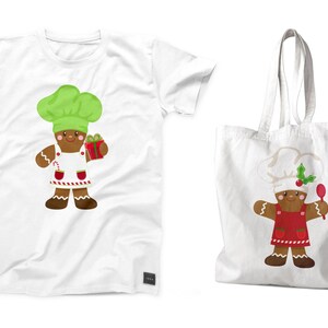 Gingerbread Clipart, Gingerbread Chef Clipart, Christmas Clipart ...