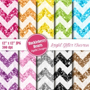 Glitter Chevron, Glitter Chevron Paper, Digital Glitter Paper, Digital Glitter, Bright Glitter Chevron