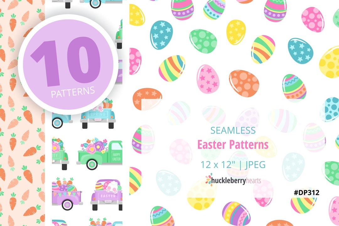 Seamless Easter Pattern, Easter Digital Scrapbook Paper, Printable ...
