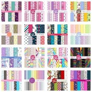 Digital Pattern Bundle, Digital Patterns, Seamless Pattern Bundle ...