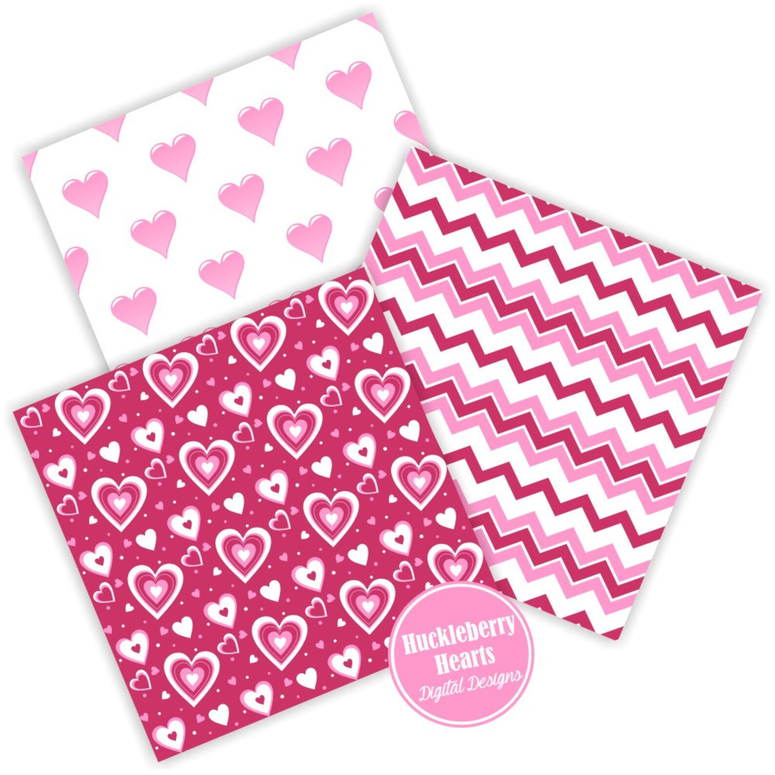 Valentine Paper, Valentine's Day Paper, Valentine Scrapbook Paper ...