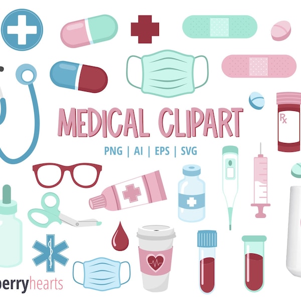 Medical Clipart, Hospital Clipart, Medical svg, Hospital svg, Printable, SVG, Commercial Use, #CP764