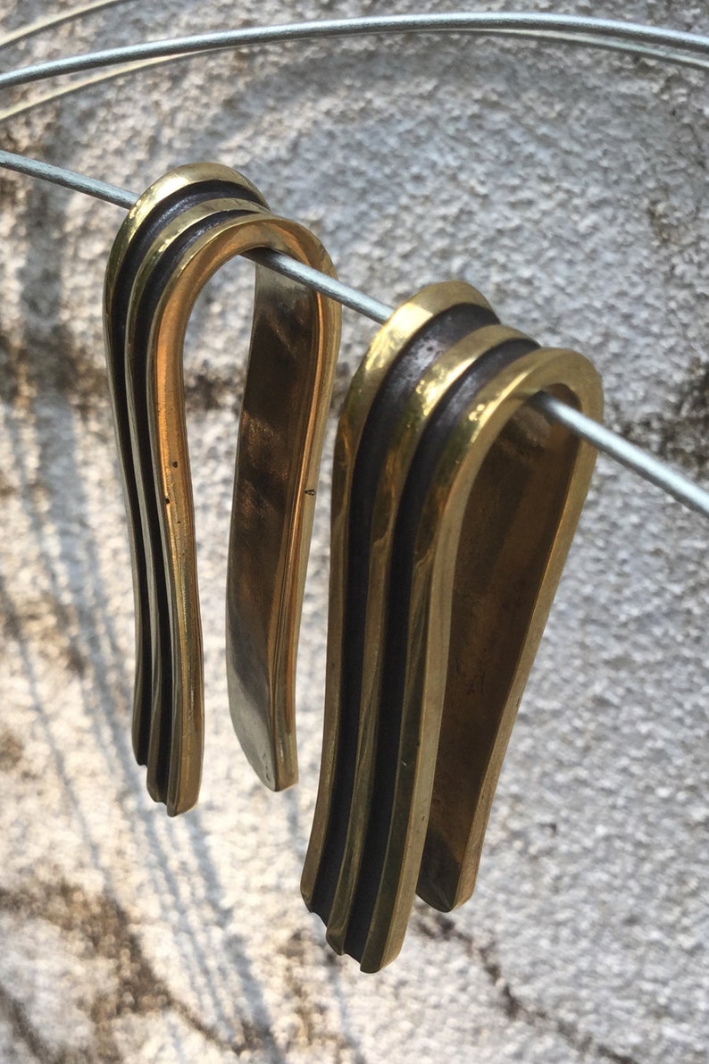 Egyptian Gold Brass Gauge Earrings Women's Gauge Drop Etsy