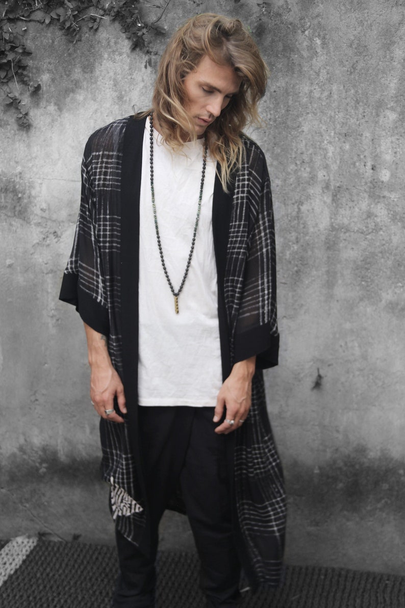 Mens Kimono Robe Alternative Men's Clothing Rayon Robe - Etsy