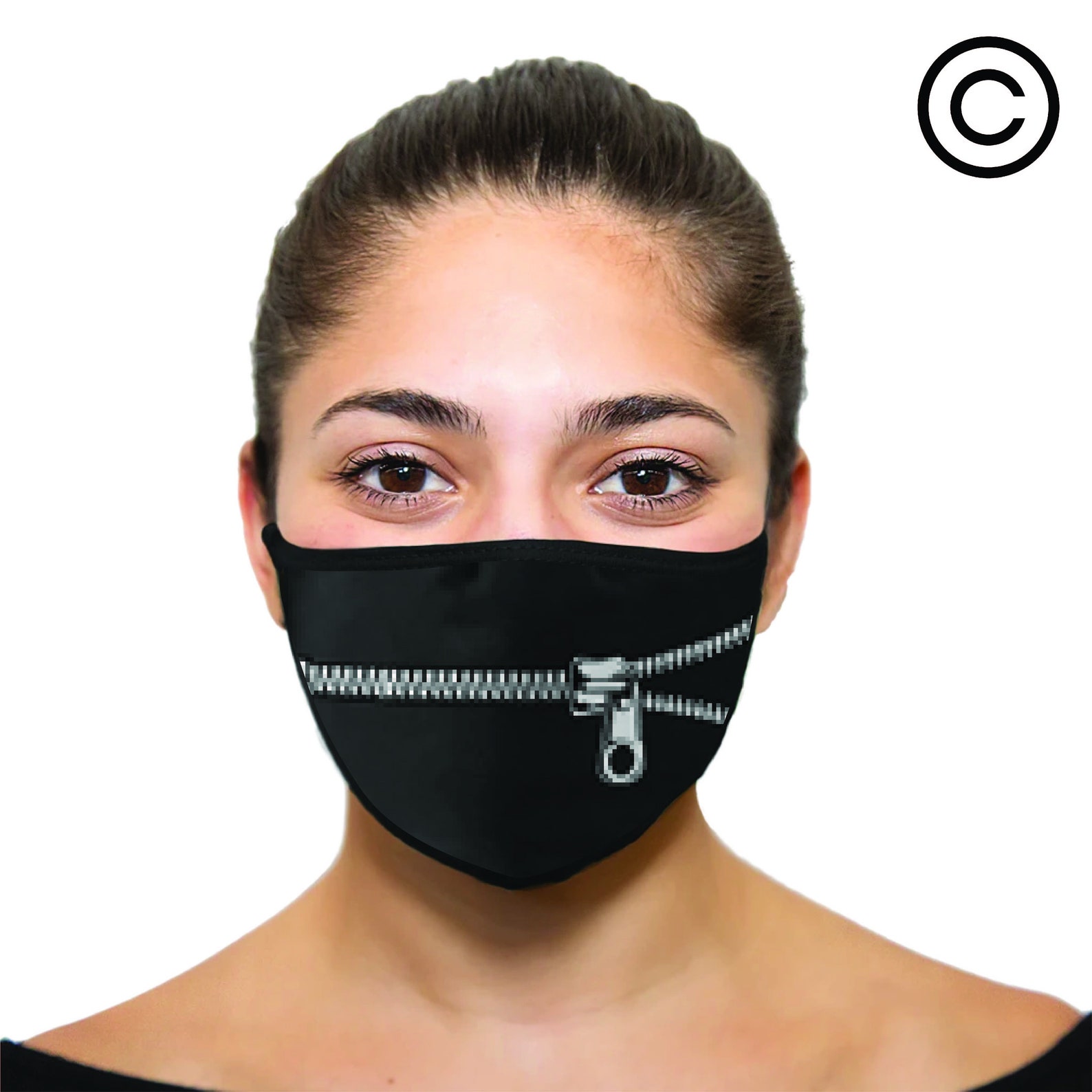 Funny zipper Masks Face mask cover your face Etsy