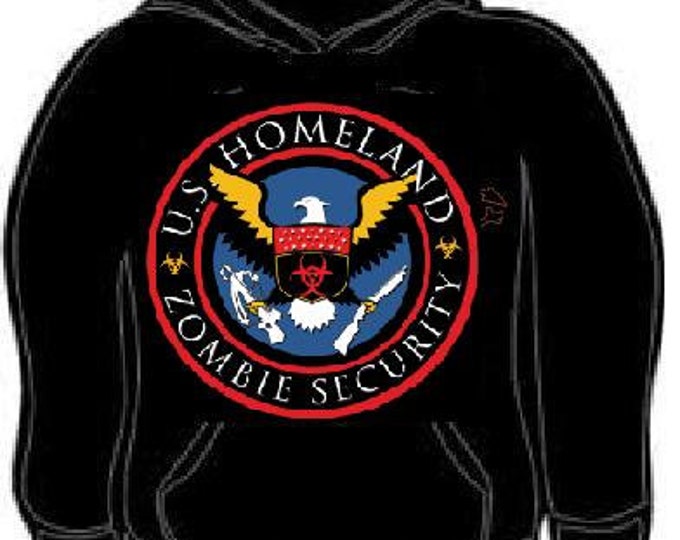 homeland zombie security  hoodie sweat shirt