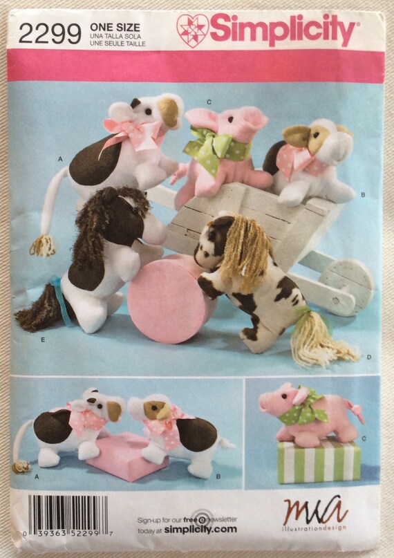simplicity patterns stuffed animals