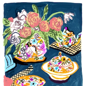 Table Setting Still Life Print