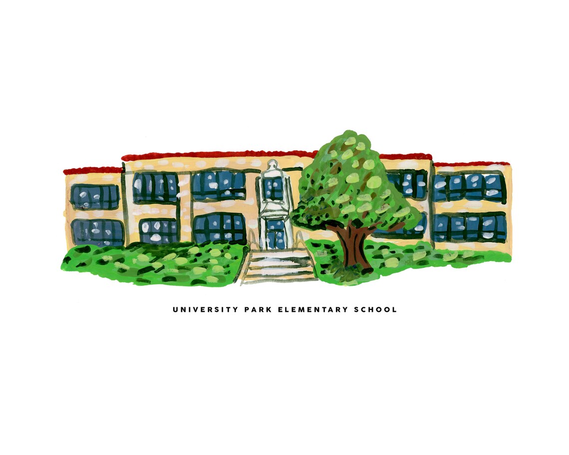 UP Elementary School Print Etsy