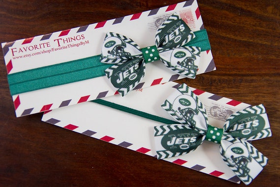 New York Jets Elastic Headbands