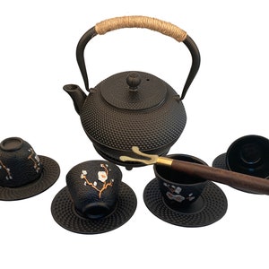 D 1200ml Tea Pot,Good Heavy Quality Cast Iron Teapot ,Pot for Tea,Tea Pot as Gift,Gold Black Teapot 0.8L,handmade cast iron Kettle,Dad Gift