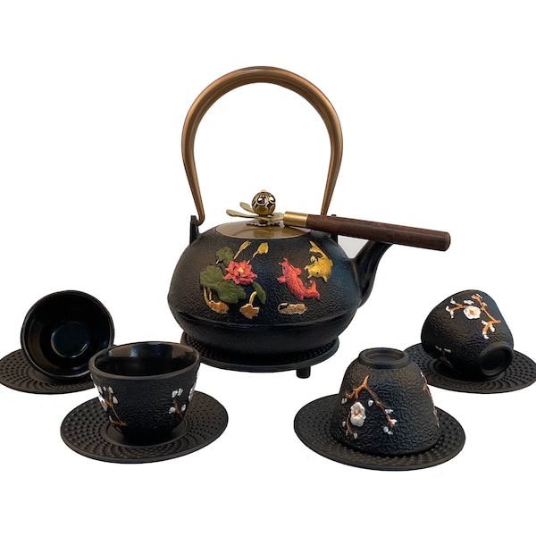 Cast Iron Dragonfly Teapot Etsy