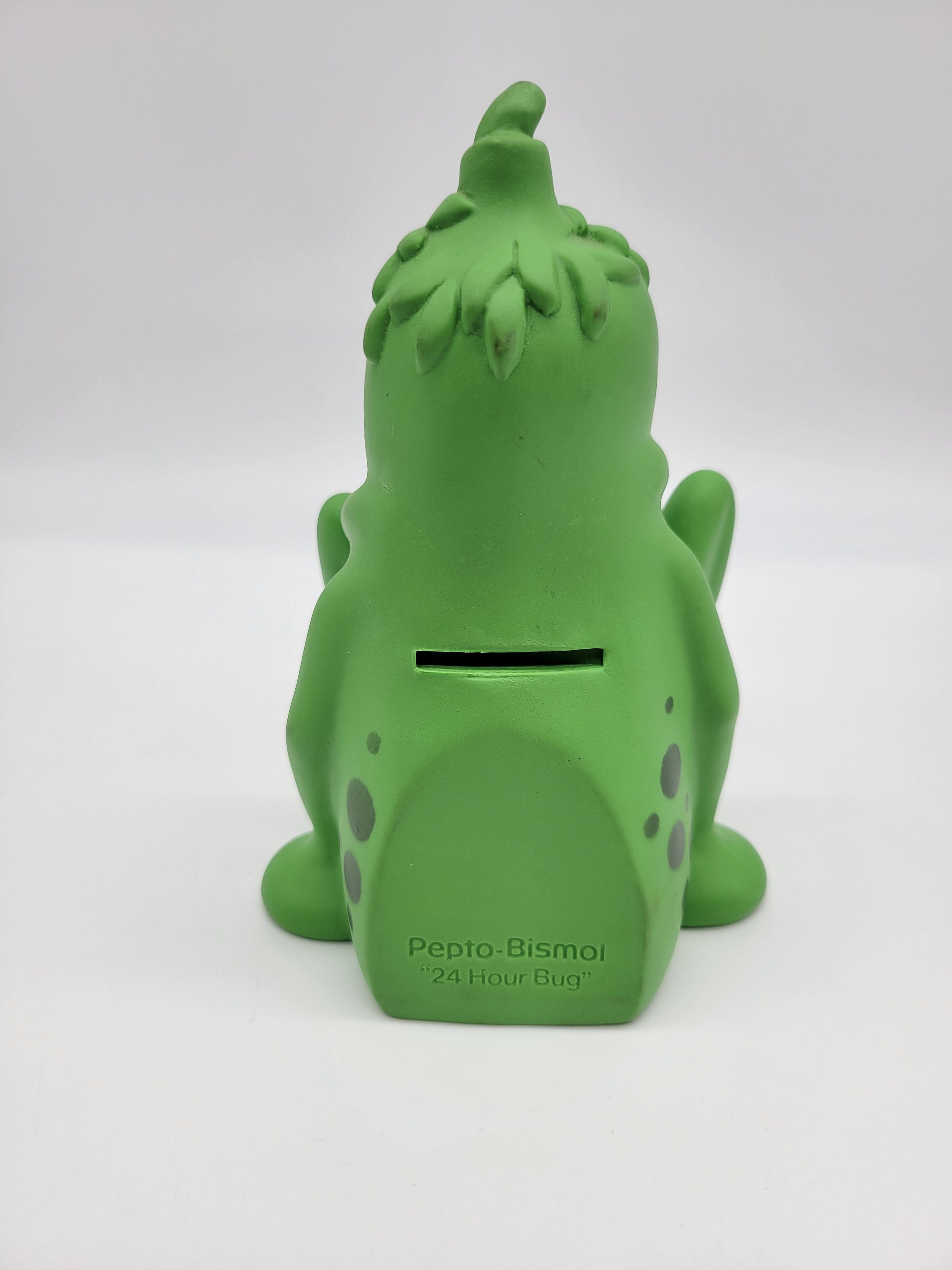 1970’s 24Hour Bug ペプトビスモル アメリカ コインバ fZ4B 1970 s 24Hour Bug Peptovismol Vintage Soft Vinyl Piggy Bank