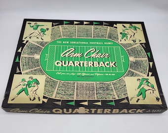 Rare Arm Chair Quarterback, 1955, Novelty Mfg Co, Football Board Game