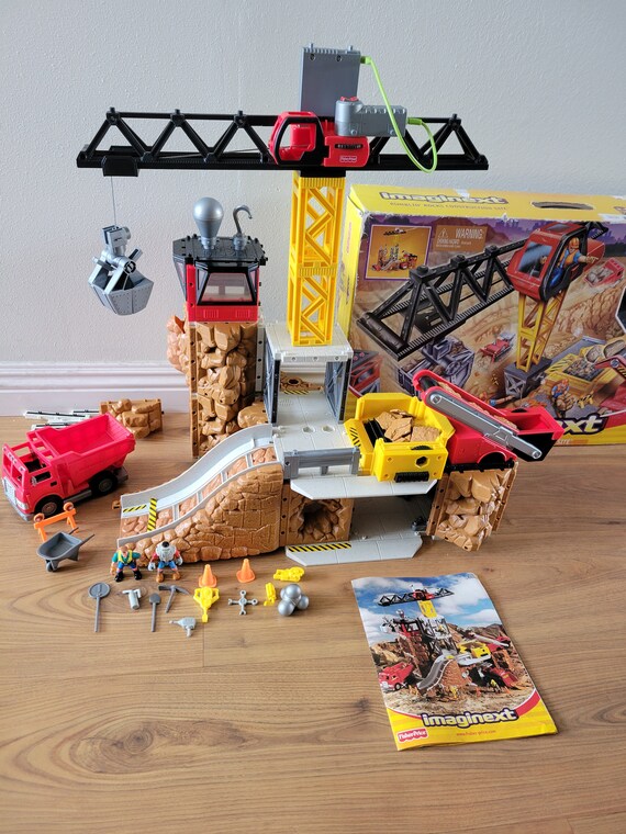 2002 Imaginext Rumblin Rocks Construction Site Playset Etsy