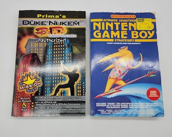 Nintendo Gameboy Strategies Book and Prima's Duke Nukem Game secrets book