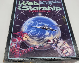 West End Games Web and Starship Game Earth Between Two Foes UNPUNCHED Complete