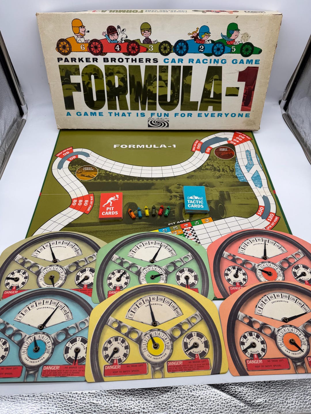 Formula 1 Car Racing Board Game Parker Brothers 1963 - RARE - Etsy