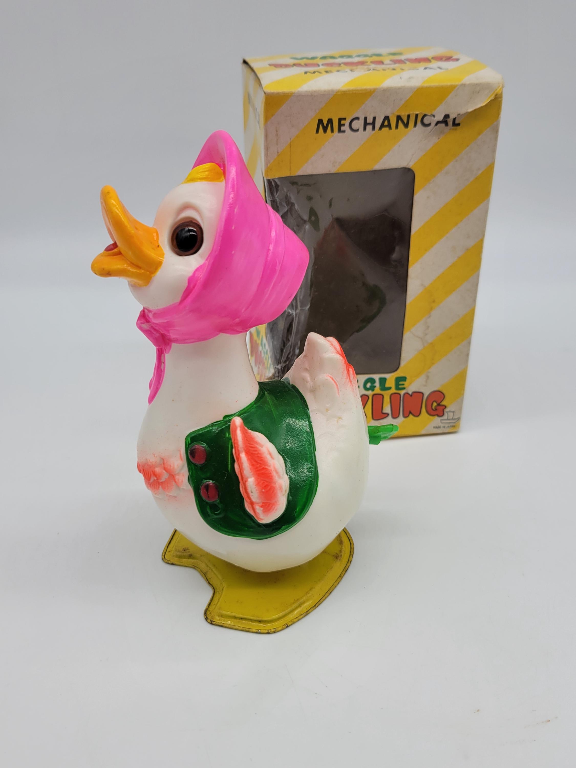 Vintage Mechanical Toy Waggle Duckling Wind up Toy Japan - Etsy