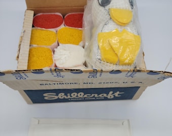 Vintage Shillcraft Latch Hook Kit Duck Make Your Own Duck (Rare)