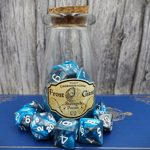 Dispel Magic Dnd Potion Bottle Dice Set Purple & Blue Etsy UK