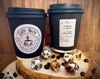 Earth Essence Brew Dice Set: Caffe Necro RPG Gift