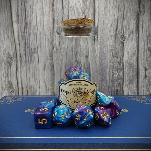 Oil of Etherealness Dnd Potion Bottle Dice Set Pink and Etsy