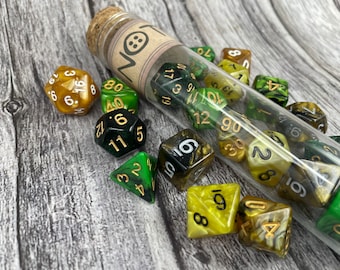 Nott I Critical role gift I Nott inspired dice I Glass tube I Critical role Nott I All CR2 characters in stock!