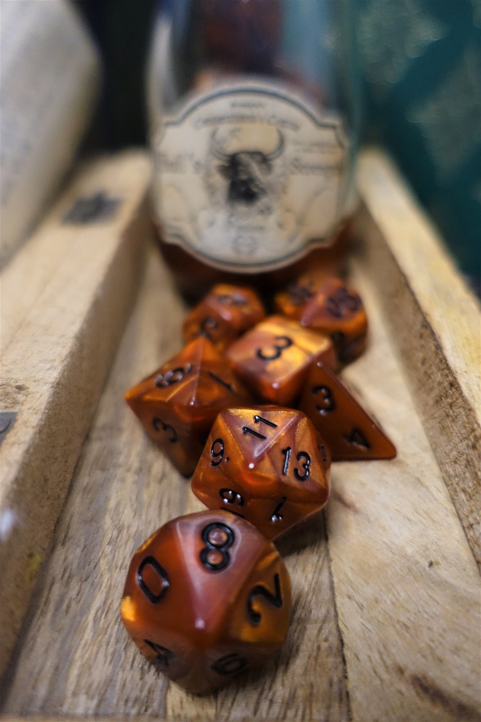 Bull's Strength Dnd Potion bottle dice set Copper Etsy