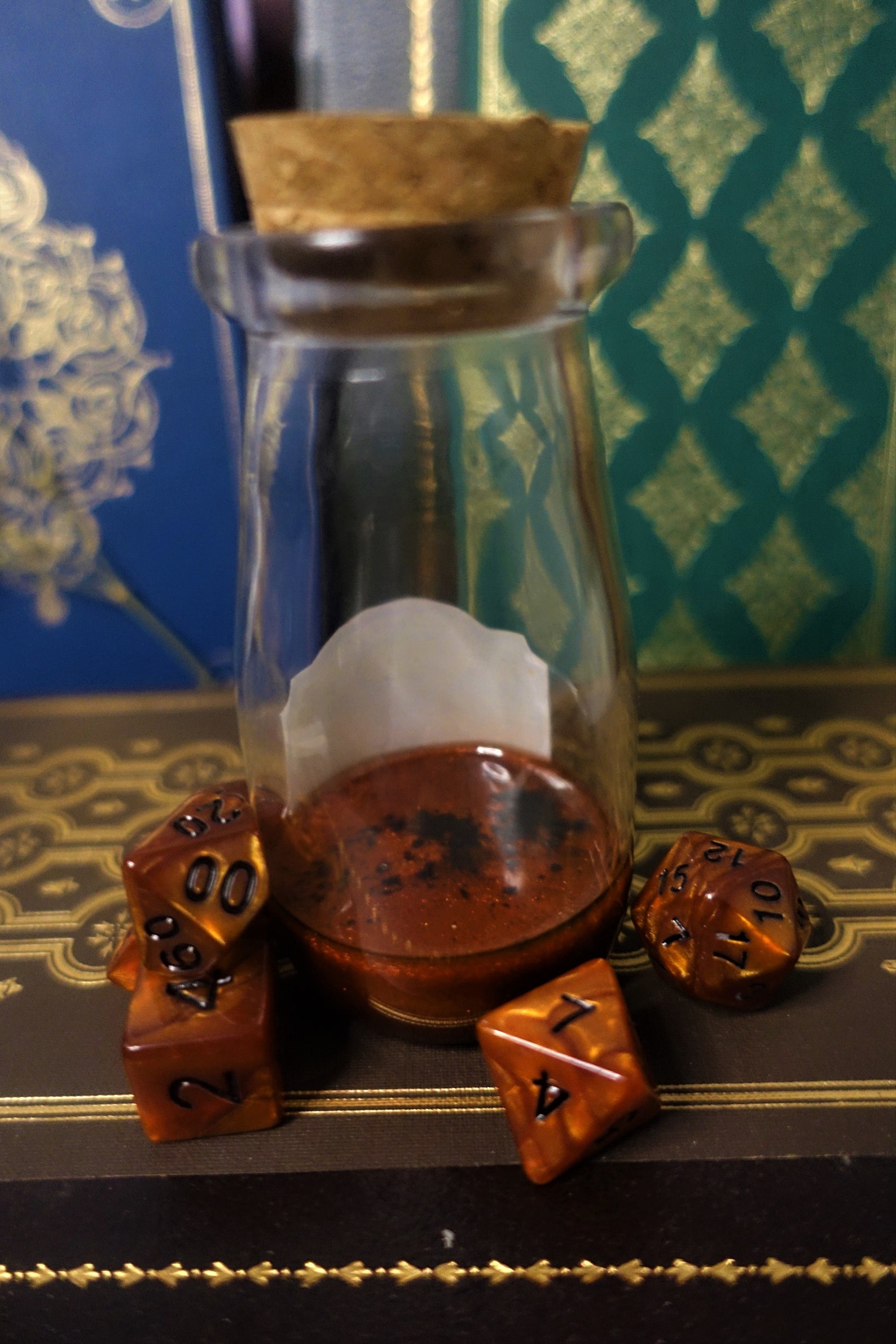 Bull's Strength Dnd Potion bottle dice set Copper Etsy