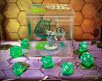 Dazed Gelatinous cube dice box | Kawaii monster | Dice storage box | Dice jail I Perfect for DnD pathfinder and other TTRPG