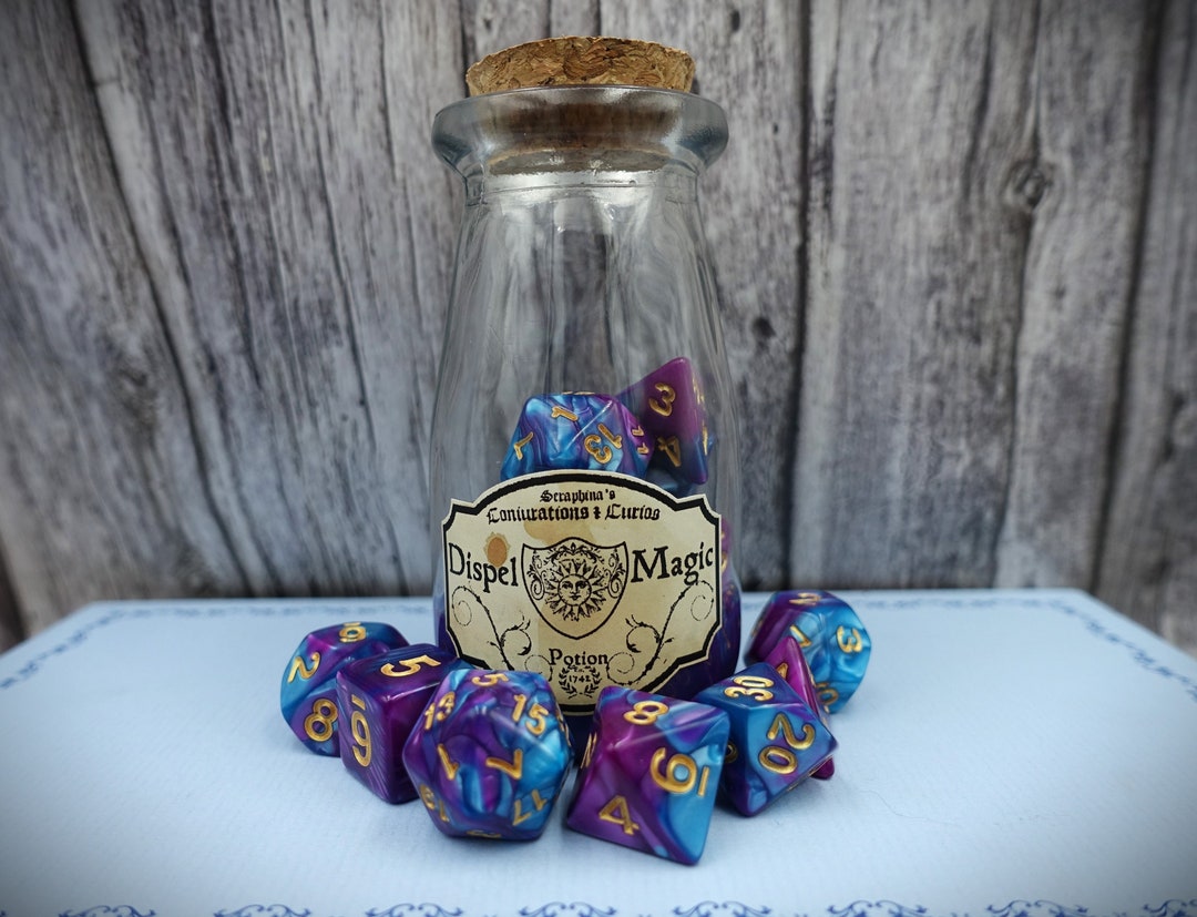 SIQUK 7-delig DND Dobbelstenen Set - Hol Metaal, Antiek Goud, Voor Dungeons & Dragons En RPG's