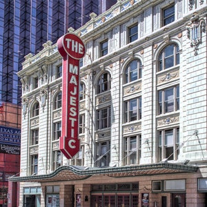 The Majestic Theater Photograph, Dallas Texas, Color Photography, Art Print, Old Theater, Landmark, City Photo, Dallas Decor, &quot;Majestic #1&quot;
