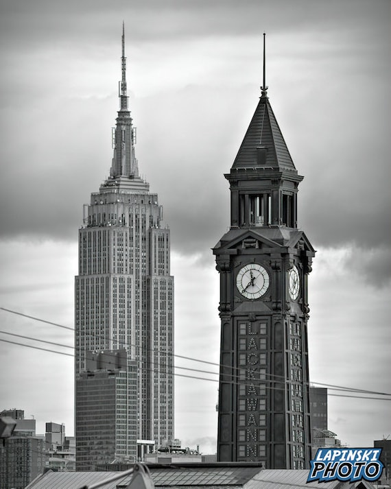 New York New Jersey Photograph, Black and White Photography, NYC